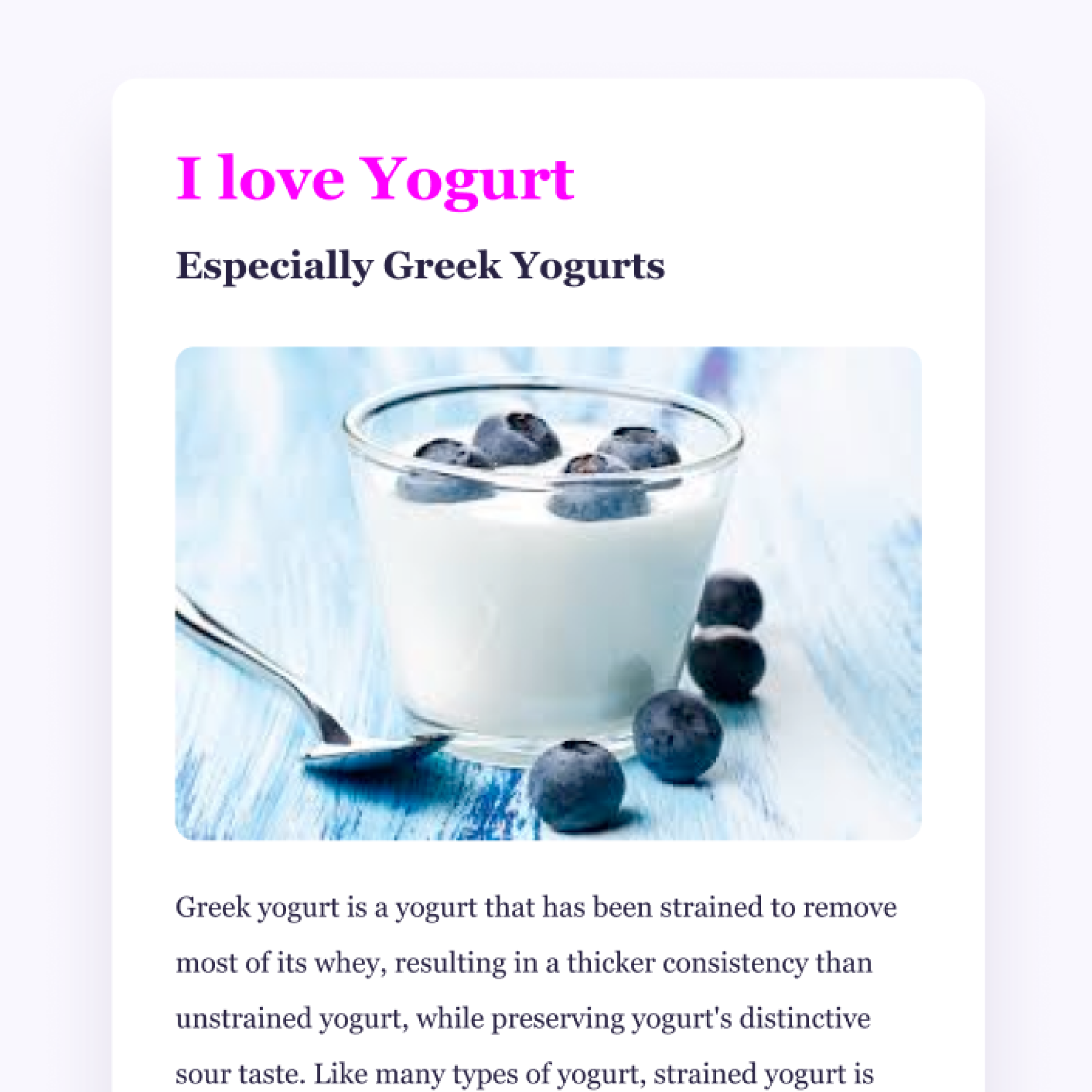 yougurt project picture